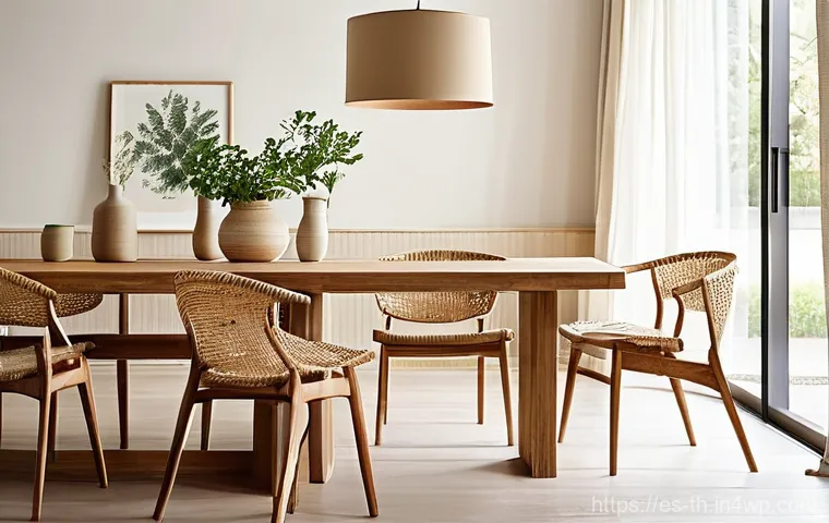 물성매력 디자인의 트렌드 예측 - **Prompt:** A cozy and serene living room in a modern Spanish home, emphasizing tactile textures and...