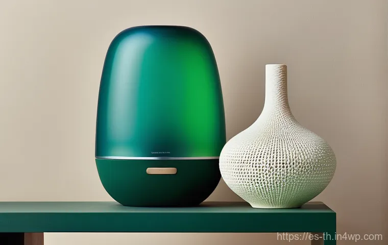 물성매력 디자인의 경쟁력 요소 - **Prompt Title: The Embrace of Materiality**
    A close-up, high-definition photograph of a person'...