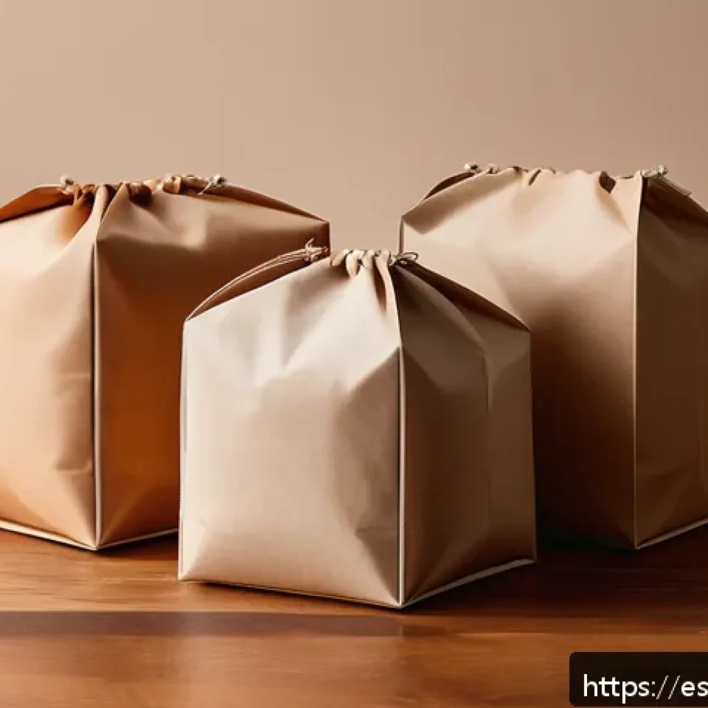 물성매력 디자인을 위한 경쟁 분석 - A detailed close-up of three eco-friendly packaging materials displayed side by side on a wooden tab...